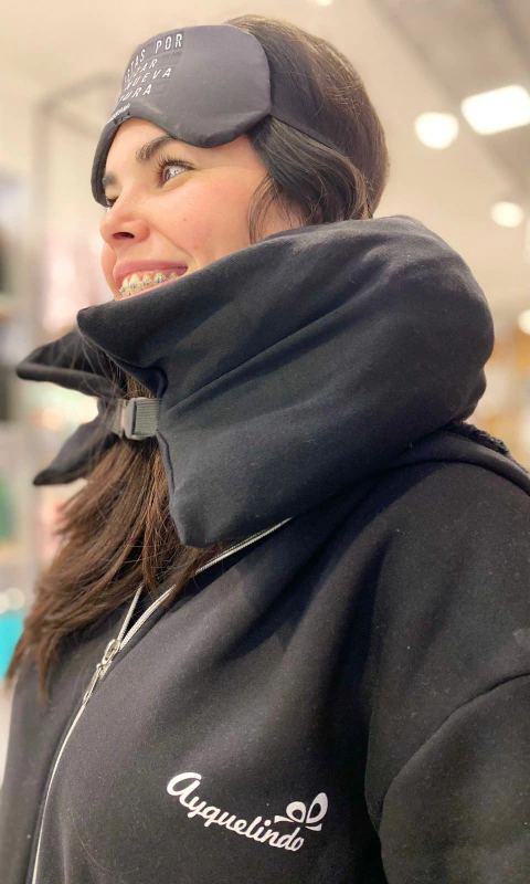 CUELLO ESCONDE ROPA LISO NEGRO - comprar online