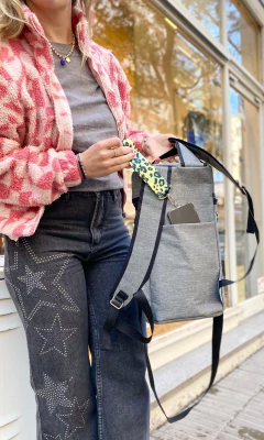 Imagen de MOCHILA MATERA GRIS MELANGE