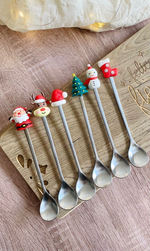 CUCHARA NAVIDEÑA - PLATEADA - comprar online