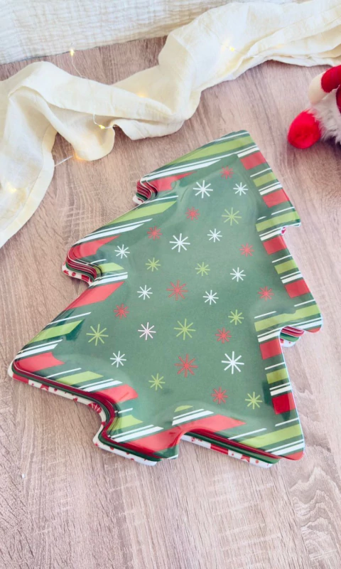 BANDEJA PINITO NAVIDEÑA - COPITOS DE NIEVE