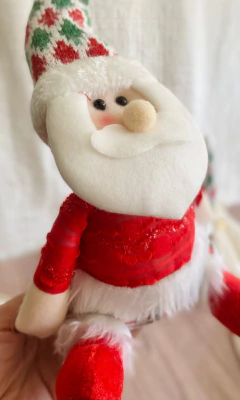 MUÑECO PAPA NOEL C/GORRITO ROMBOS - Ayquelindo