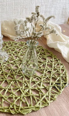 INDIVIDUAL TRAMA - VERDE - comprar online