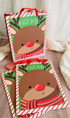 BOLSA NAVIDEÑA PARA REGALO - RENITO - Ayquelindo