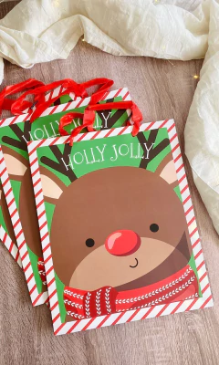 BOLSA NAVIDEÑA PARA REGALO - RENITO - comprar online