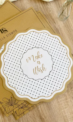 SET X24 INDIVIDUALES DE PAPEL MAKE A WISH - Ayquelindo