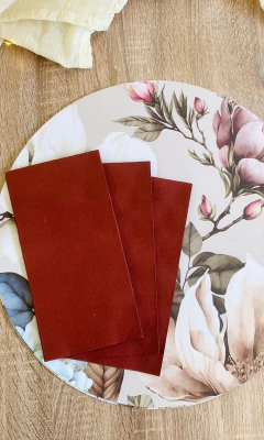 SERVILLETAS SOFT LISA - BORDO - Ayquelindo