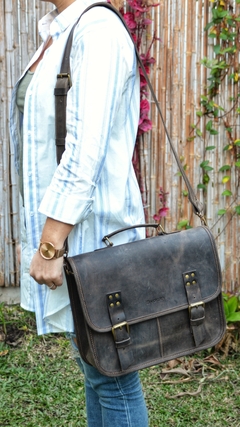 Morral de cuero modelo Old School - tienda online