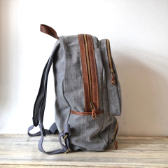 Mochila Lona y cuero en internet