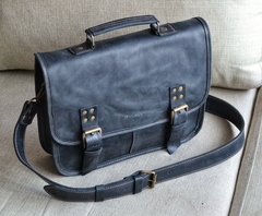 Morral de cuero modelo Old School - Vakapi Cueros