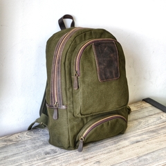 Mochila Lona y cuero en internet