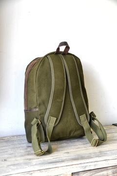 Mochila Lona y cuero - tienda online