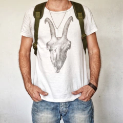 Mochila Lona y cuero - comprar online