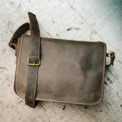 Morral de cuero modelo RUSTIC