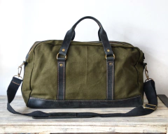 Bolso de mano - Lona y Cuero en internet