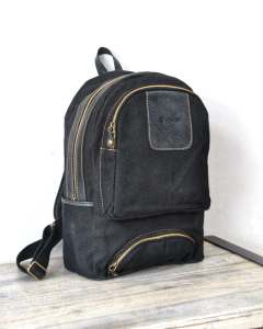 Mochila Lona y cuero - Vakapi Cueros