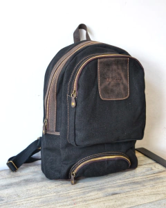 Mochila Lona y cuero