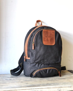 Mochila Lona y cuero