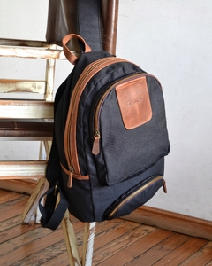 Mochila Lona y cuero