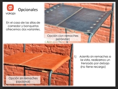 Banqueta (versión con respaldo) en internet