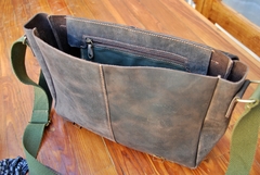 Morral de cuero modelo Street - Vakapi Cueros