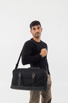Bolso de mano - Lona y Cuero en internet