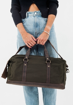Imagen de Bolso de mano - Lona y Cuero