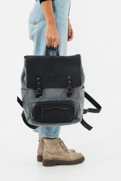 Imagen de Mochila Montecarlo - Jean y cuero