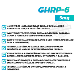GHRP-6 5mg + Diluente - comprar online