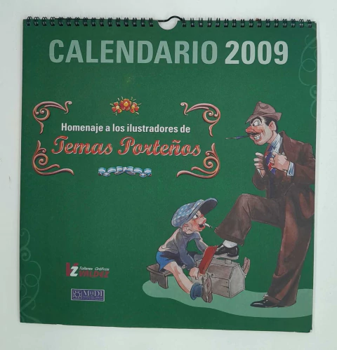 TEMAS PORTEÑOS HOMENAJE A LOS ILUSTRADORES CALENDARIO 2009 - comprar online