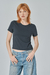 REMERA BABY TEE BASICA CROP ESC REDONDO - comprar online