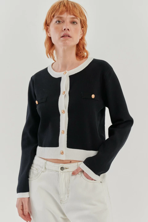 CARDIGAN COMBINADO COCO - comprar online