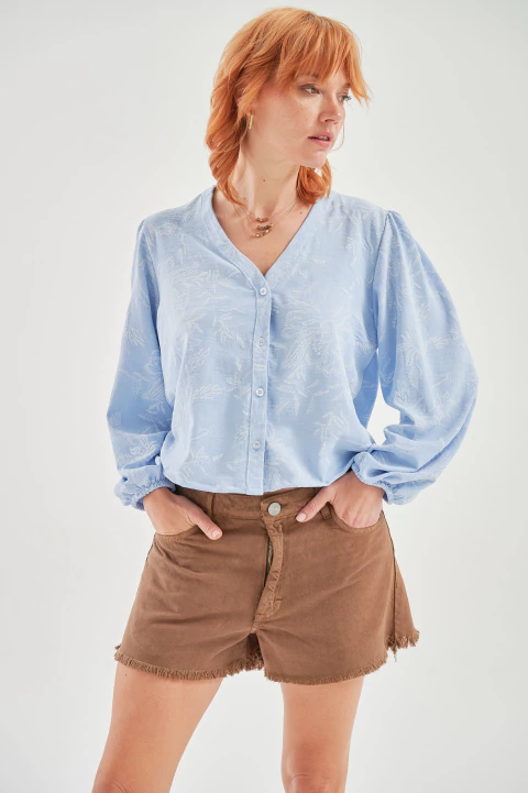 CAMISA LIRIO BORDADA - comprar online