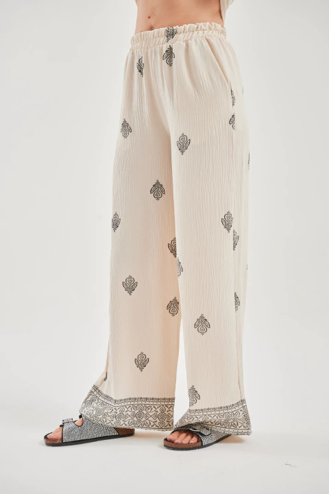 PANTALON PALAZZO BUDA - comprar online