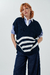 CHALECO LANA SQUARZE RAYAS - comprar online