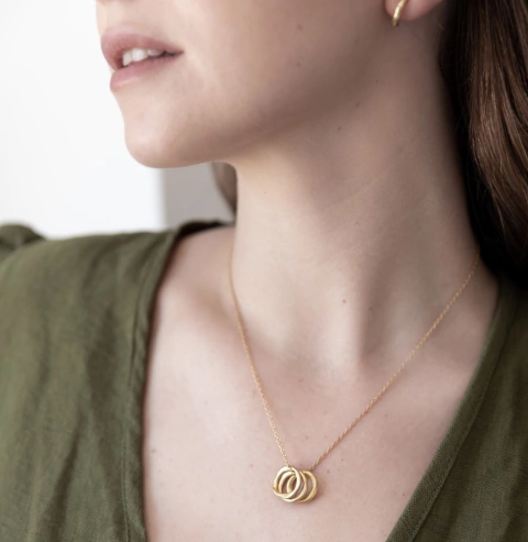 Colgante Dijes Irregulares Bronce