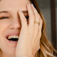 Anillo Gota Bronce - comprar online