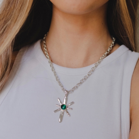 Colgante estrella plata