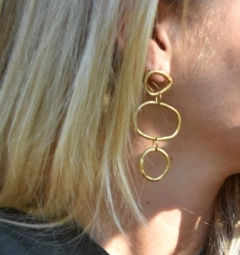 Aros Formas XL - Dorados - comprar online