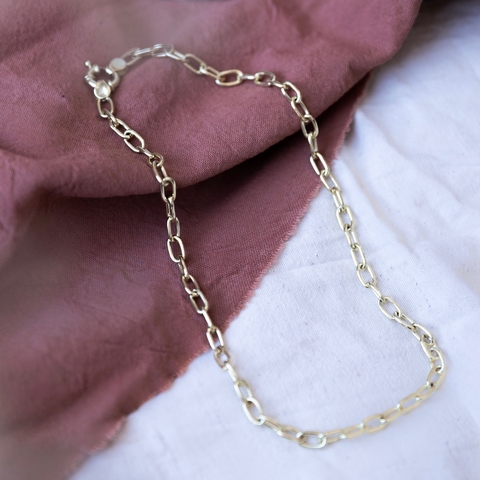 Cadena Roma con baño de oro