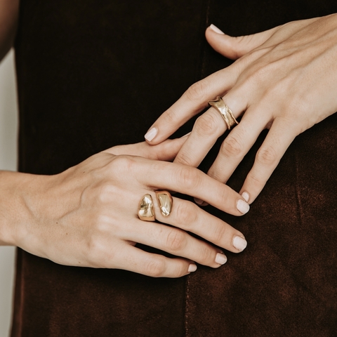 Anillo Drop Bronce