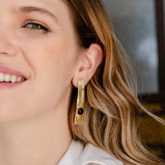 Aros Tower con Piedra - Bronce - db jewellery