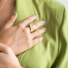 Anillo Pétalo de Bronce en internet