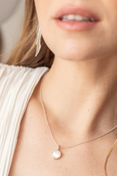 Colgante nacar plata - comprar online