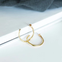 Argollas Irregulares M - Bronce - comprar online