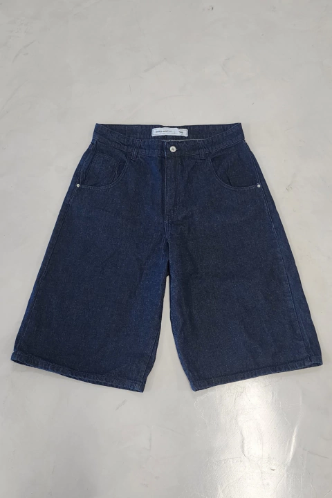 8017.Bermuda Baggy RAW DENIM Hombre