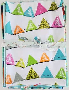 Pack 12 retazos Almohadones aqua - comprar online