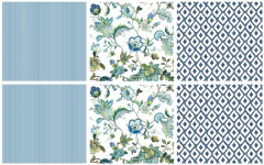 Combo Botanic Saphire: 3 diseños para almohadones! - comprar online