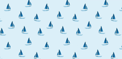 Sail Boat aqua - comprar online
