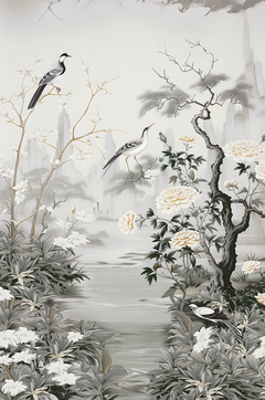 Panel Chalk Birds two - comprar online