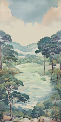 Panel Cortina Verdure in Pale - comprar online